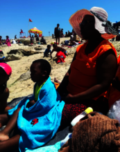 Abaphumeleli at the beach