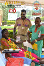 blood collection point at our hospital last week