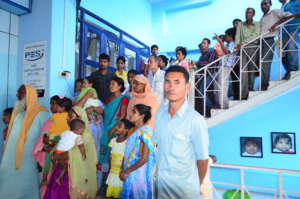 Patient in Queue waiting for Screening