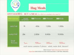 OPEN YOUR HUG - GIVE A HUG WITH A MEAL