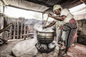 Grannies keeping the pot going