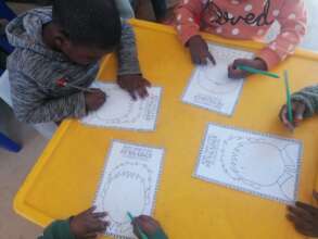 learning how to complete their face picture