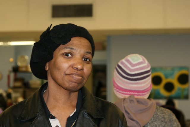 Woman with a new hat