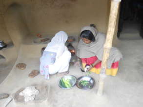 Cooking Vegetables Grown in Their Own Gardens
