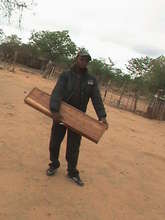 Mr. Ncube with his vet kit