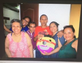 pinata for the visitors of L'Arche