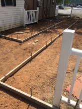 Frame for sidewalk