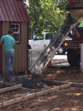 Concrete pouring
