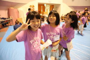 Girls having fun
