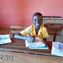 Yaa smiling during end of Term Exams