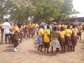 Contestants displaying cultural dance after compet