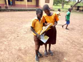 Danamu and Abena sharing their exam