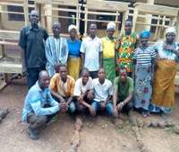 PTA and GG staff after presentation of donation