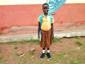 Lunyan with her new school materials