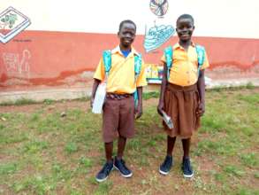 Ntawan (boy) and Lunyan (girl) in school