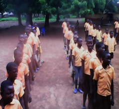 Pupils of Bolni Primary during Assembly Session