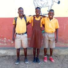 Ilinyaan and her male friends at school
