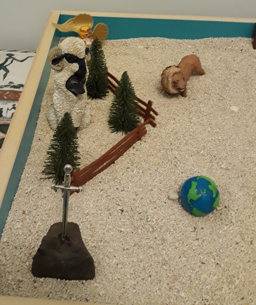 Part of a sandtray example