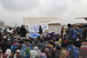 Children's program in an IDP camp