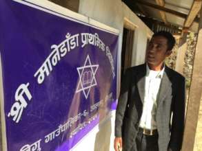 Mr. Babiendra B.K., Principal of Manedanda School