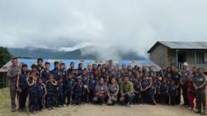 Students with Teacher Group Photo