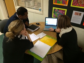 Staff developing the middle school curriculum