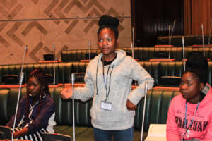 Betty visiting Parliament