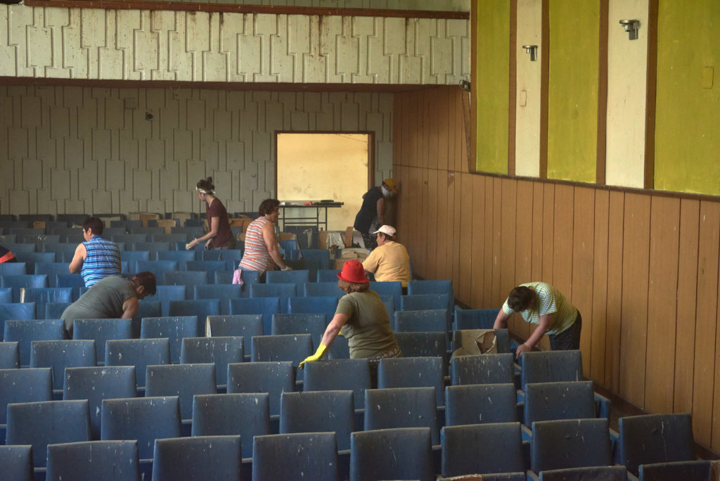 Renovating a cinema hall in Koshava village