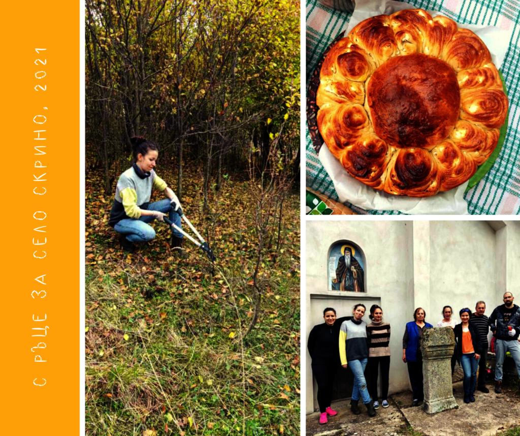 Volunteer action in Skrino village