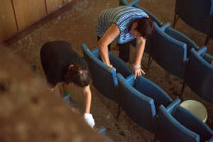 Renovating a cinema hall in Koshava village