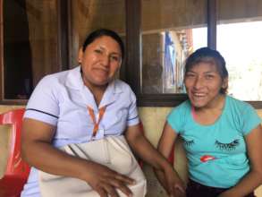 Maria del Carmen, RN works weekly with Yoselin