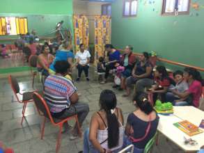 Dr. Darlene meets with moms of RVF patients