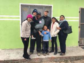 The family with some of the RVF medical team