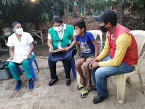 Meeting a patient on a home visit