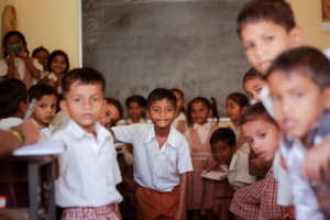 At the school after the afternoon meal