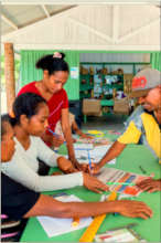 Sewing classes with Atauro women