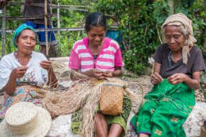 Women weavers' training on product development