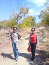 No road... so team walks to meet the artisans!