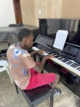 Dan during his practice session at KMS