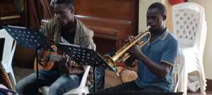 Ian in Junior Orchestra