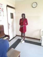 Immaculate in singing lesson