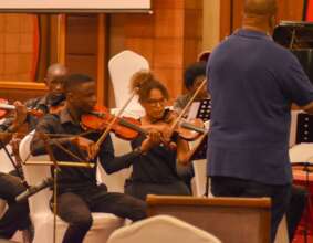 Joshua and Arthur now playing in the KSO V1 Sectn.