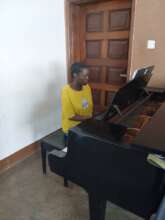 Maureen during practice!