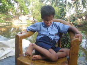 The child is a multi-handicapped child.