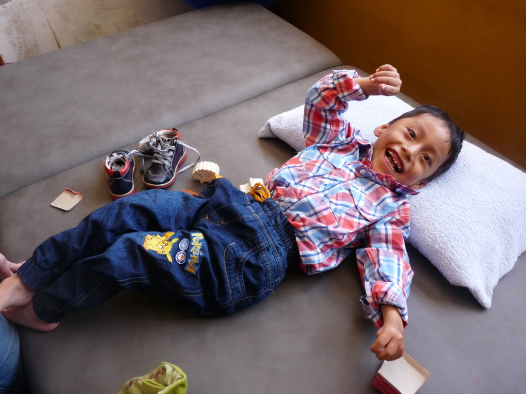 Change mindset of a physically disabled child Peru