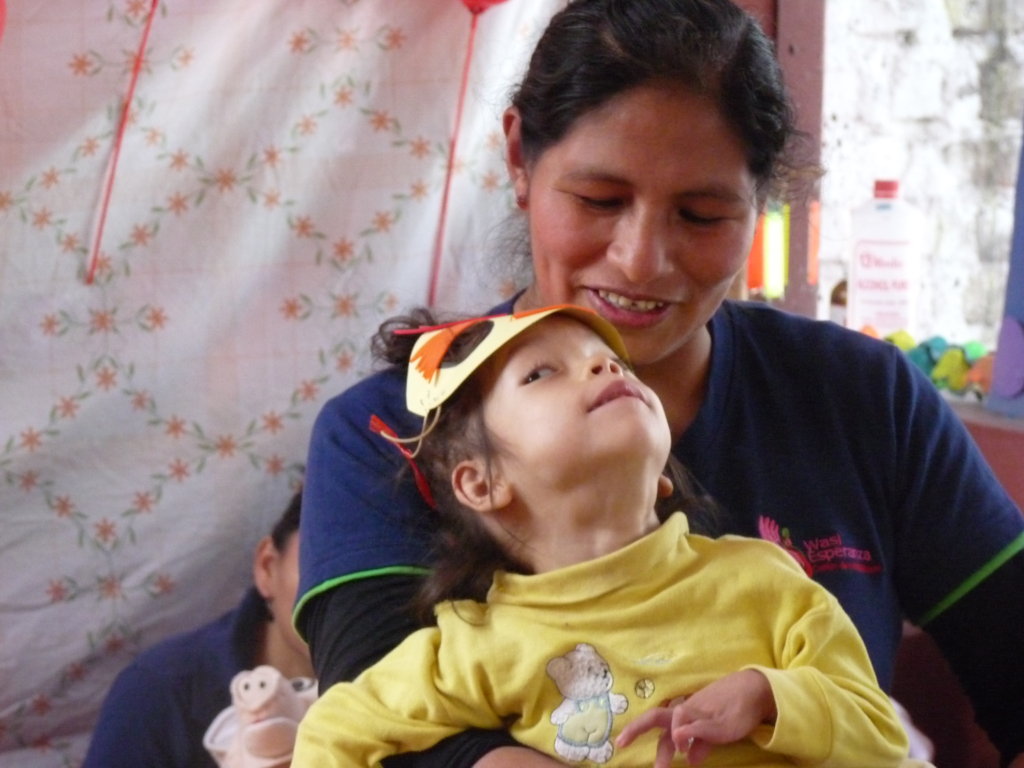 Change mindset of a physically disabled child Peru