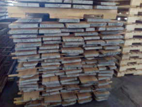 Aire drying melina wood in December