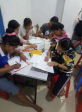 Late night English tutoring session