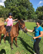 Ivana in her lesson with Bola