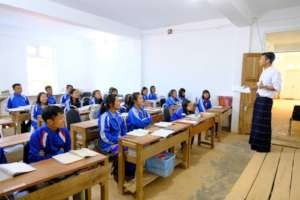 EfA students in a training centre classroom